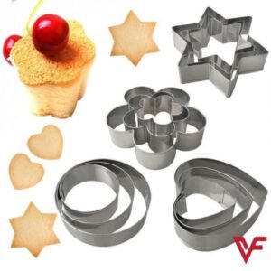 12-piece Stainless Steel Cookie Cutter Set