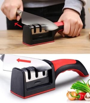 "Kitchen Knife Sharpener with Handle"