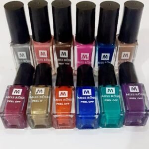 Pack Of 12 Peel Off Nail Paints