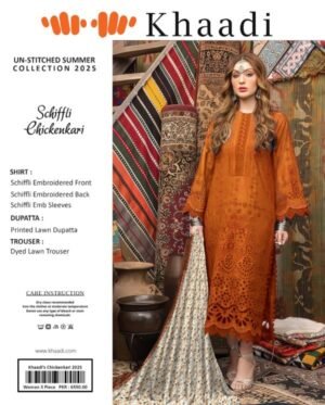 "Khaadi Chickenkari Suit - Summer 2025"