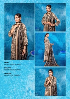 Zesh Summer Lawn Unstitched Suit 3PC 2025