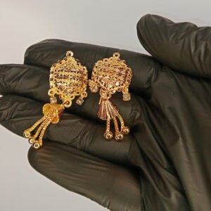 "Gold Plated Jhumka Earrings Women"