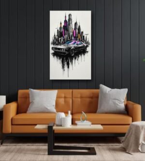 Car Design Metal Wall Art
