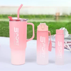 (pack Of 3) Water Bottles Set